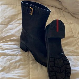 NEVER WORN - Prada Leather Motorcycle Boots